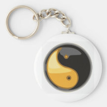 Taijitu_yellow Llavero Personalizado