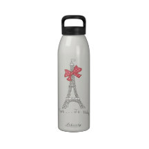 T'aime de París… Je Botella De Agua Reutilizable