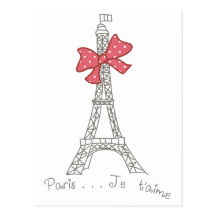T'aime de París… Je Tarjetas Postales