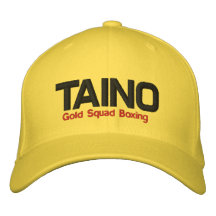 Taino, boxeo del pelotón del oro gorra de béisbol