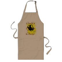 tajada del pollo de las tiradas delantal