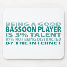 Talento del jugador el 3% del Bassoon Tapete De Ratones
