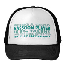 Talento del jugador el 3% del Bassoon Gorras De Camionero
