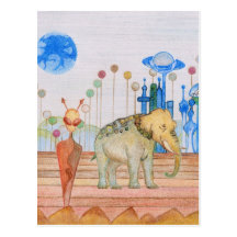 TAMA y su postal del elefante