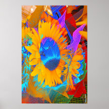Tamaño de Sunflowerabstract Potfolio Poster