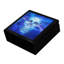 Tamaños de destello azules de la caja de regalo de