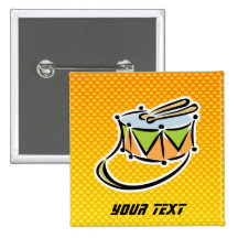 Tambor amarillo-naranja pins