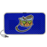 Tambor azul notebook altavoces