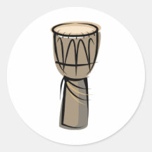 tambor del djembe etiqueta