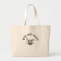 Tambor fijado - plata bolsa lienzo