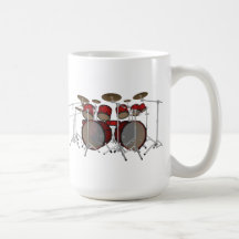 Tambores: Batería roja: modelo 3D: Taza