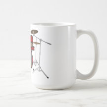 Tambores: Batería roja: modelo 3D: Taza