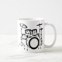 Tambores "que dibujan " taza de café