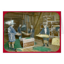 Tamizando las hojas de té acabadas (circa 1902) felicitacion 