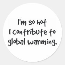tan caliente contribuyo al calentamiento del plane pegatinas  