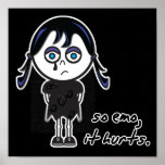 tan chica del emo poster