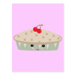 tan empanada de la cereza del kawaii tarjetas postales
