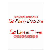 Tan muchos doctores tarjetas postales