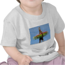 Tan puesta del sol de la caloría camiseta