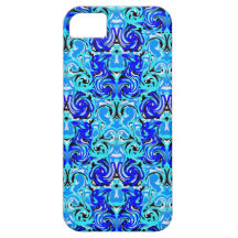 Tango azul iPhone 5 Case-Mate cárcasas