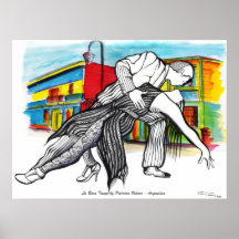 Tango de Boca del La Poster