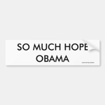 TANTO ESPERANZA, OBAMA, 2009 DISEÑOS DE KEYTARA PEGATINA DE PARACHOQUE