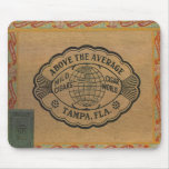 Tapa Mousepad de la caja del vintage del cigarro Alfombrilla De Ratón