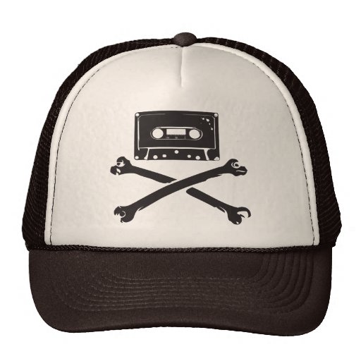 Taping casero de la piratería de la cinta y del pi gorro