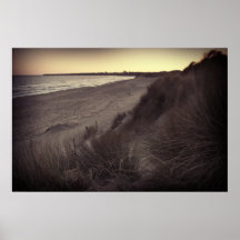 Tarde de la bahía de Brittas, Wicklow - lona Impresiones