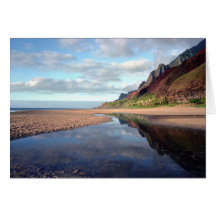 Tarde de la playa de Kalalau Felicitación