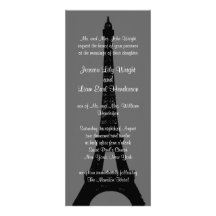 Tarde en la invitación del boda de París