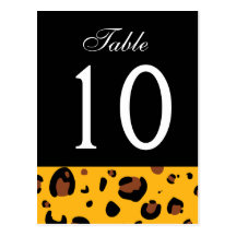 Tarjeta 10 del número de la tabla del boda del leo postales