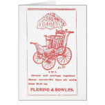 Tarjeta 1902 del anuncio del carro de bebé