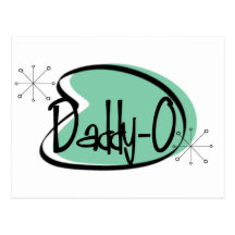 Tarjeta 1950 de felicitación del papá DADDY-0 del  Tarjetas Postales