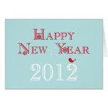 Tarjeta 2012 de felicitación de la Feliz Año Nuevo