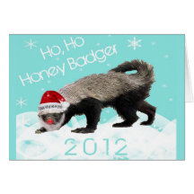 Tarjeta 2012 de felicitación del navidad del tejón