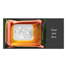Tarjeta abstracta de la foto del ~ de la TV Tarjetas Con Fotos Personalizadas