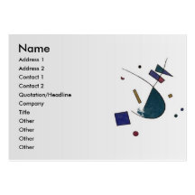 Tarjeta abstracta del perfil de Verdi Tarjetas Personales