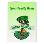 Tarjeta adaptable de la reunión de familia