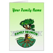 Tarjeta adaptable de la reunión de familia