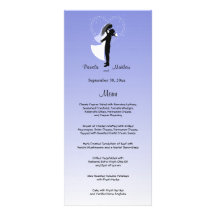 Tarjeta adaptable del menú del boda de Ombre de la Tarjetas Publicitarias
