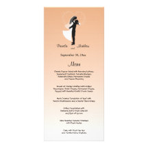 Tarjeta adaptable del menú del boda de Ombre del m Tarjeta Publicitaria Personalizada
