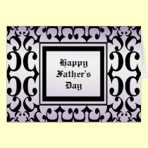 Tarjeta adornada del día de padres tarjetas