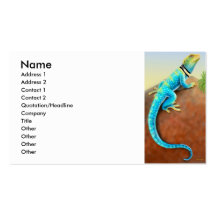 Tarjeta agarrada del perfil del lagarto plantilla de tarjeta de negocio