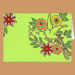 Tarjeta alegre del pájaro tarjetas