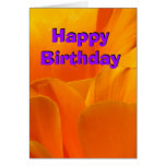 Tarjeta - amapola de California del feliz cumpleañ