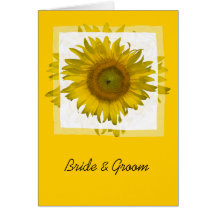 Tarjeta amarilla de la invitación del boda del gir