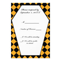 Tarjeta (ambarina) de RSVP del ébano de Damier Anuncios