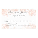 Tarjeta anaranjada del acompañamiento del boda del tarjetas de negocio