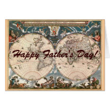 Tarjeta ANTIGUA del día de padre del MAPA